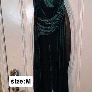 Elegant Green Velvet Romper